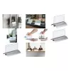 DURABLE PRESENTER DE LUXE stolna pločica s imenom A4 vodoravno 105x297 mm prozirna 820319