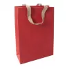 SIGEL Red Coco velika poklon vrećica, papir od jute, crvena, 1 komad (ET010)
