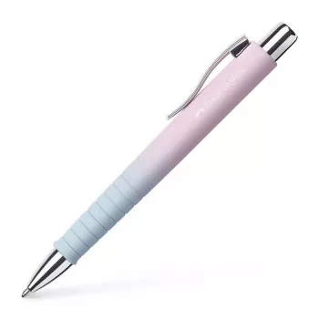 Faber-Castell Poly Ball Urban kemijska olovka, Blushing Sky, plava tinta, 0,6 mm XB, protuklizna drška 241131