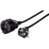 e+p SV 32 produžni kabel 3m crni Schuko 1 utičnica 16A