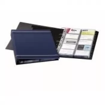 DURABLE VISIFIX 400 prstenasti registrator za posjetnice A4, 400 kartica, crni 238858