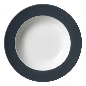 Ritzenhoff & Breker Doppio jušni tanjur antracit 220 mm, porculan, set od 6 430219