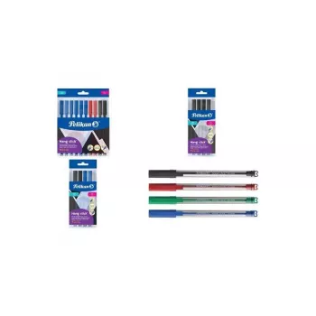 Pelikan Hang Stick kuglasta olovka 0,7 mm, plava, prozirna (pakiranje od 10 u vrećici) 400207122
