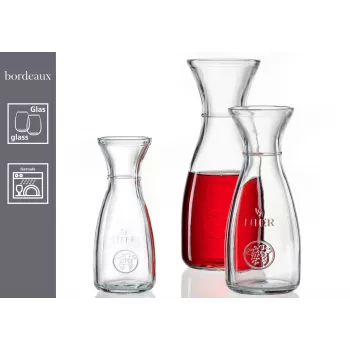 Ritzenhoff & Breker Bordeaux staklena karafa 1L, soda-lime staklo, periva u perilici posuđa, oznaka punjenja - 6 komada 818963
