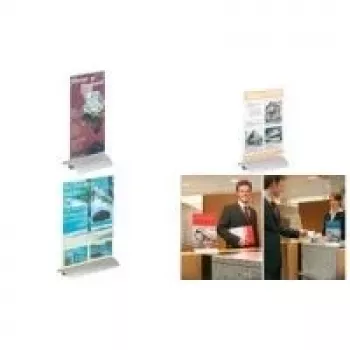 DURABLE PRESENTER 1/3 A4 uspravni L-stalak, prozirni, 99 x 210 mm 858719