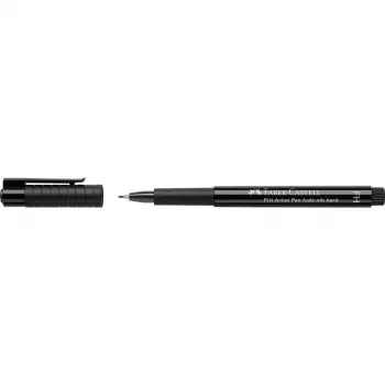 Faber-Castell PITT Artist Pen Fude, crna pigmentirana tinta, 1 olovka 167895