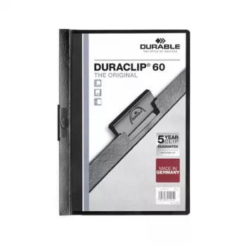 DURABLE DURACLIP 60 A4 kopča za papir crna (paket od 25) 220901