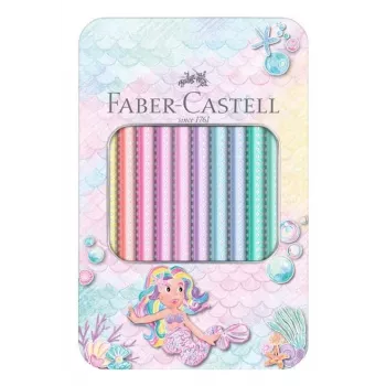 Faber-Castell Sparkle Jumbo trokutaste bojice, set od 10 komada, razne boje, 3,8 mm olovo, Soft-Grip zona, otporne na lomljenje, FSC-certificirano drvo 210910