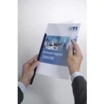 DURABLE A4 trake za uvezivanje, kapacitet 100 listova, prozirni PP, 50 kom 293919