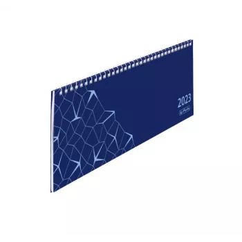 herlitz kompaktni stolni kalendar 2023, plavi, tjedan na dvije stranice, spiralni uvez, njemački 50042104