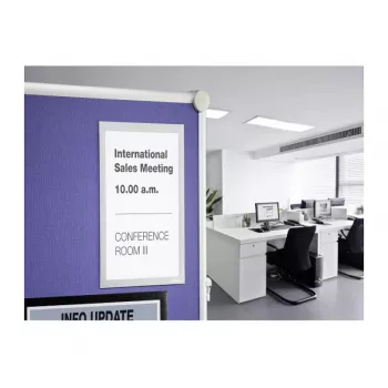 DURABLE DURAFRAME GRIP A4 informacijski okvir, samoljepljiv, crni, 1 komad 496823