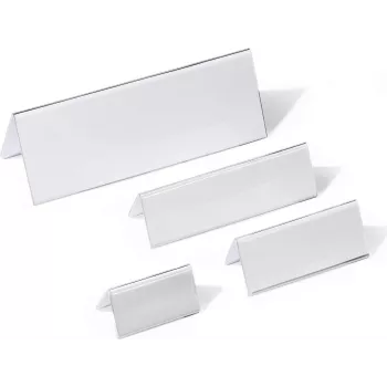 DURABLE držač za stolne natpise, stolni stalak 61/122x210 mm, akril, 10 komada 803419