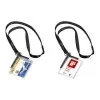 DURABLE 820758 prozirna držačica za ID kartice s kopčom i iglom, paket od 10