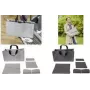SIGEL BAB02 Desk Sharing Bag Basic L, tamnosiva, set od 5 dijelova