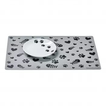 Ritzenhoff & Breker MIKA PAW set zdjelica za mačke, 2 dijela, porculan, plitke, motiv srca, bijele 322606
