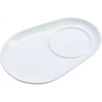 Ritzenhoff & Breker BIANCO ovalni porculanski podmetači, 125 x 180 x 20 mm, bijeli, 6 kom., 425895
