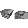 FISCHER PLUS Safe stražnja košara za bicikl, fina čelična mreža, crna, 24 L, 10 kg 50655