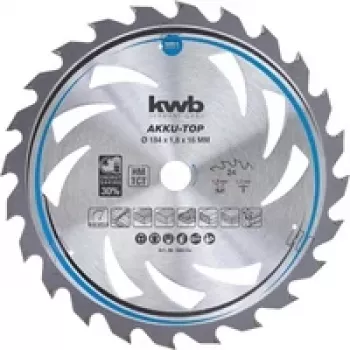 kwb 586154 karbidni list kružne pile 184 x 16 x 1,2 mm, 24 zuba