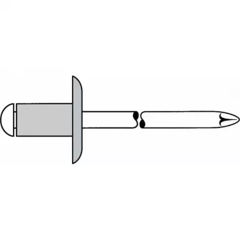 Gesipa slijepa zakovica Al/čelik 5x25mm velika glava K14 raspon stezanja 15.0-20.0mm (pakiranje 250 komada) 1454126