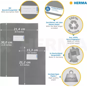 HERMA omot za bilježnice A4 smeđi papir 214 x 300 mm 1 komad 7097