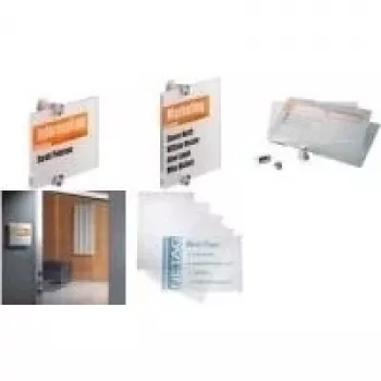 DURABLE CRYSTAL SIGN A3 zamjenske folije za vratne pločice, 10 listova, prozirne 483619