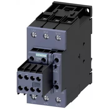 SIEMENS kontaktor AC-3 22kW/400V 2NO+2NC 230V AC 50A S2 vijčane stezaljke (3RT20361AP04)