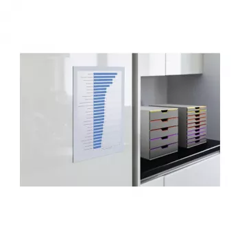 DURABLE DURAFRAME A4 samoljepljivi informativni okvir, srebrni, 2 kom 487202
