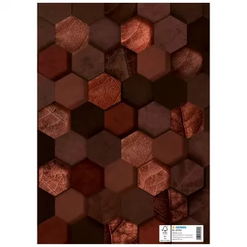 HERMA zaštitna mapa X, karton, DIN A4, smeđa, s poljem za oznaku, 10 komada (20092)