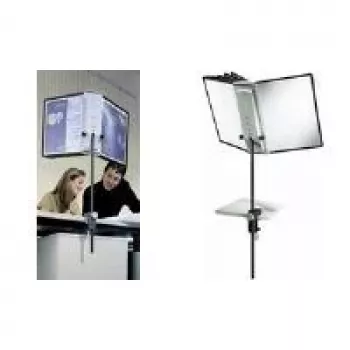 DURABLE SHERPA® stolna kopča 10 - A4 sustav display ploča, 10 ploča, 5 boja, 360° rotacija 581800