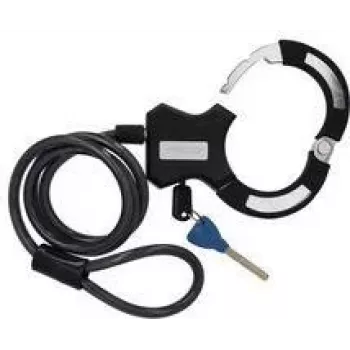 FISCHER kabel brava s nosačem za okvir, 1200 mm, lisice s ključem, crna 50745