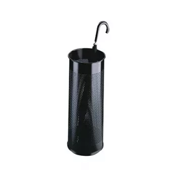 Durable okrugli metalni stalak za kišobrane, 28,5 L, crni (335001)