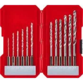 kwb 108810 set HSS spiralnih svrdla za metal, 12-dijelni, kompatibilan s brzosteznom i zupčastom steznom glavom