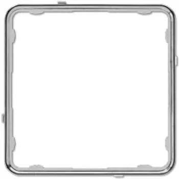 JUNG CDP 81 GCR aplikacijski okvir, CD PLUS, termoplast, sjajni krom (galvaniziran)