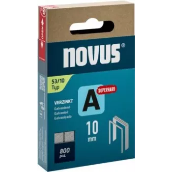 Novus Type 53 fine spajalice A 10 mm super tvrde pocinčani čelik 800 komada 042-0778