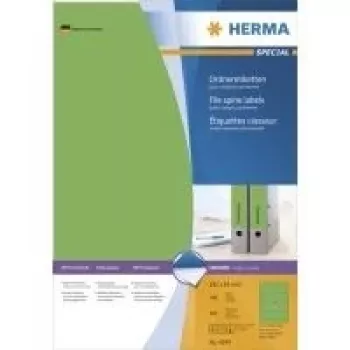 HERMA SuperPrint etikete za registratore, zelene, 61 x 192 mm, 400 etiketa (100 listova x 4) 4299