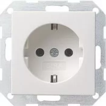 Gira System 55 SCHUKO utičnica, čisto bijela svilenkasto mat, 16 A, podžbukna 018827