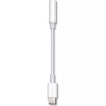 2GO 797008 USB-C to 3.5mm Audio Adapter Cable, 0.1m, White