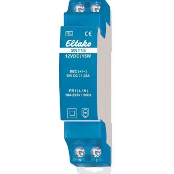 Eltako SNT15-12VDC/15W DIN-šinsko napajanje 12V DC 1,25A 20000166