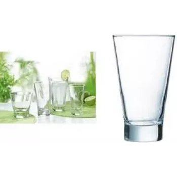 Esmeyer Arcoroc Shetland Drinking Glass, 350 ml, Glass, Dishwasher Safe, Heavy Base, 1 Piece 410-343