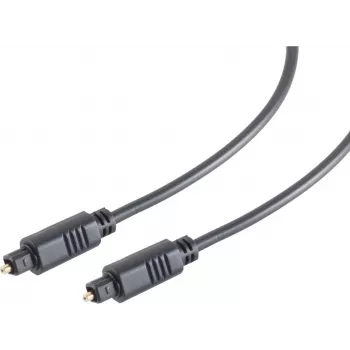 ShiverPeaks S/CONN maximum connectivity digitalni optički audio kabel, Toslink utikač na Toslink utikač, 3,0 m, crni 69004-3.0