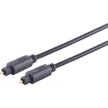 ShiverPeaks S/CONN maximum connectivity digitalni optički audio kabel, Toslink utikač na Toslink utikač, 3,0 m, crni 69004-3.0