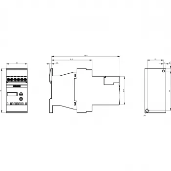 Siemens SIRIUS 3RW3017-1BB04 soft starter, S00, 17 A, 200-480 V AC, 24 V AC/DC upravljanje