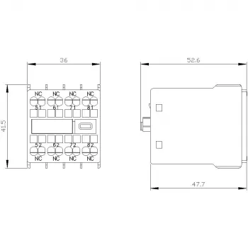 SIEMENS pomoćni kontaktni blok 40E SB10E S00 3RH2911-2G (3RH29112GA04)