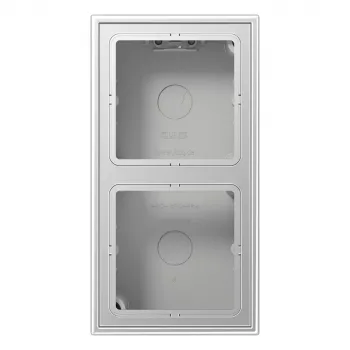 JUNG nadžbukni poklopac 2-struki s integriranim okvirom, aluminij (AL2582A-L)