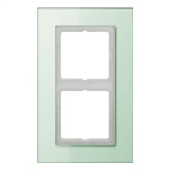 JUNG LSP 982 GLAS stakleni okvir 2-struki, LS PLUS, 115 x 186 x 11 mm