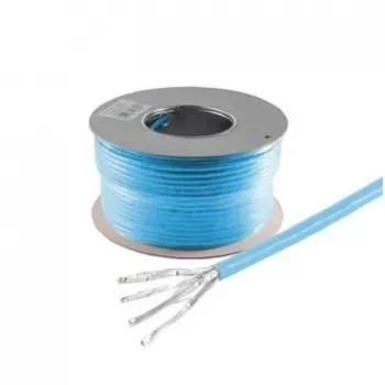 HELOS Cat 8.1 S/FTP PiMF Installation Cable, LSZH, Blue, 100m Ring