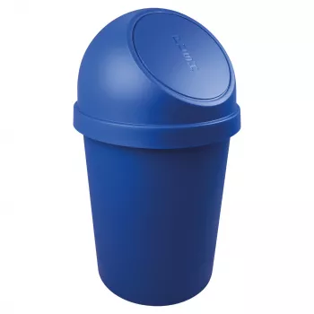 helit okrugla kanta za otpad s njihajućim poklopcem, 45 litara, plava, polipropilen, Ø400 mm x H700 mm (H2401334)