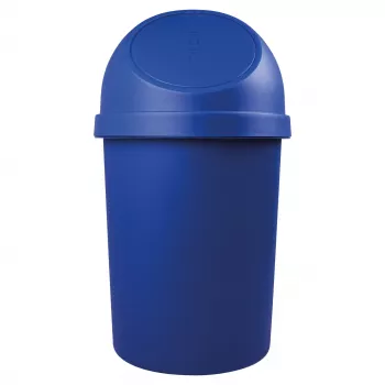 helit okrugla kanta za otpad s njihajućim poklopcem, 45 litara, plava, polipropilen, Ø400 mm x H700 mm (H2401334)