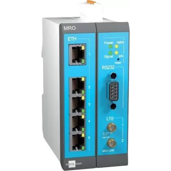 INSYS MoRoS icom MRO-L210 industrijski LTE usmjerivač, Ethernet WAN, 2x 10/100 Ethernet, plavo-sivo-bijeli 10019403