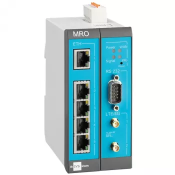 INSYS MoRoS icom MRO-L210 industrijski LTE usmjerivač, Ethernet WAN, 2x 10/100 Ethernet, plavo-sivo-bijeli 10019403